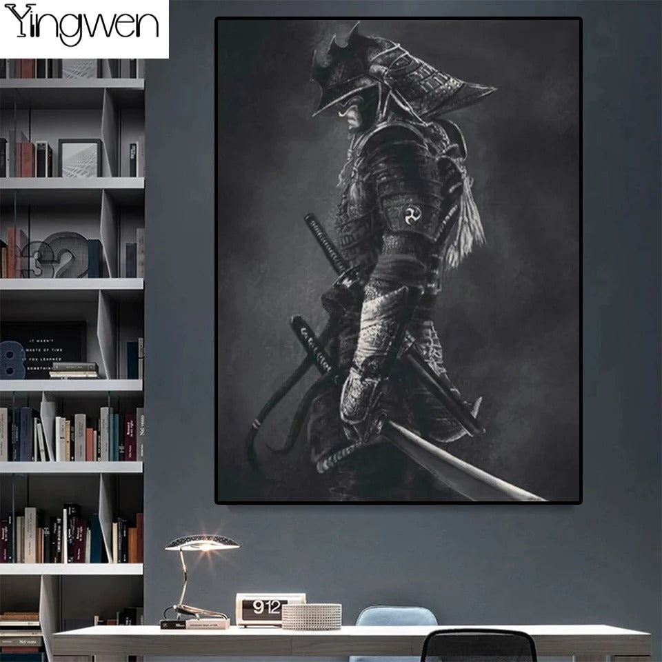 5d Diamond Painting Japanese Samurai Rhinestone Picture