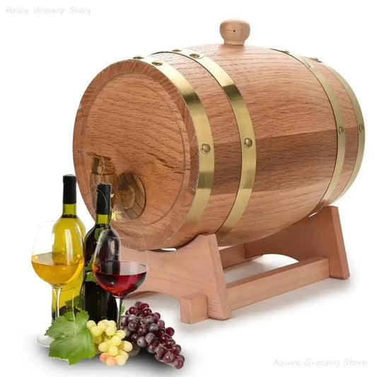 1.5/3/5/10L Oak Wine Brewing Barrel Beer Brewing Equipment H