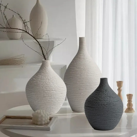 Narrow Mouth Ceramic Nordic Luxury Vase