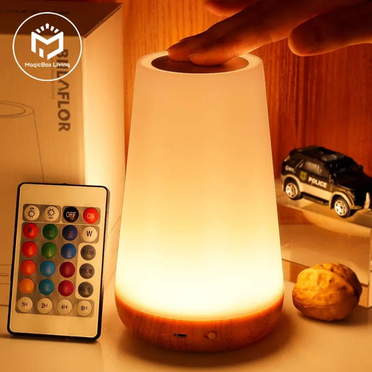 13 Color Changing Night Light RGB Remote Control Touch Dimmable Lamp