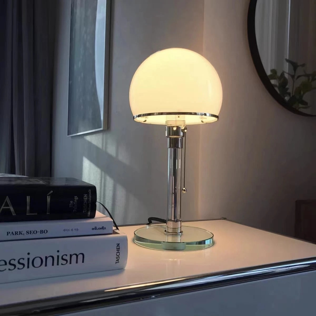 Bauhaus Table Lamp Led Glass Light