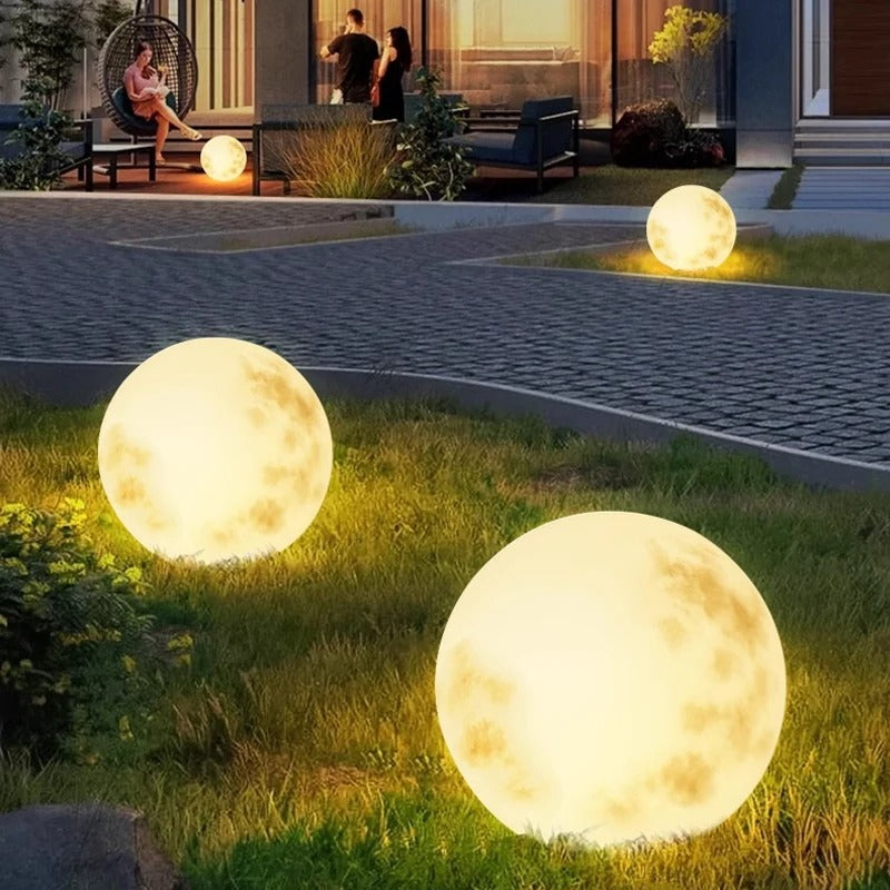 Moon lamp outdoor solar lawn lamp