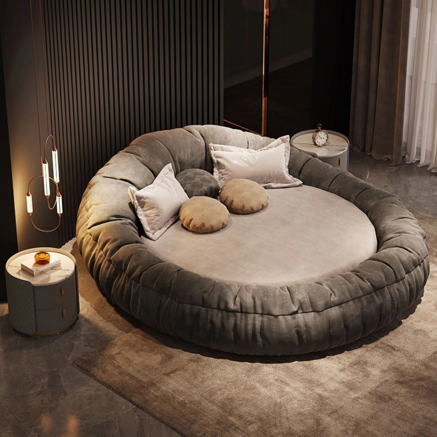 Light Luxury Round Bed