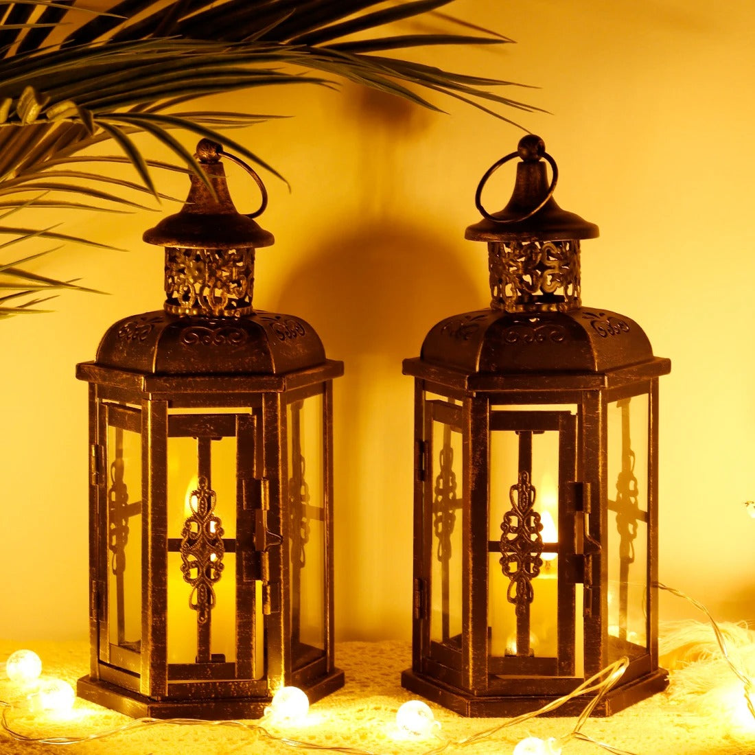 Vintage Nordic Candle Holder Lanterns Candles Aesthetic