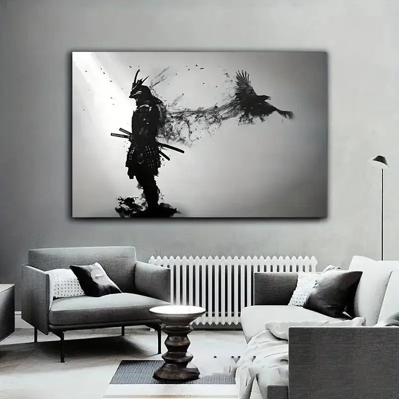 Japanese Samurai Man Posters Wall Painting