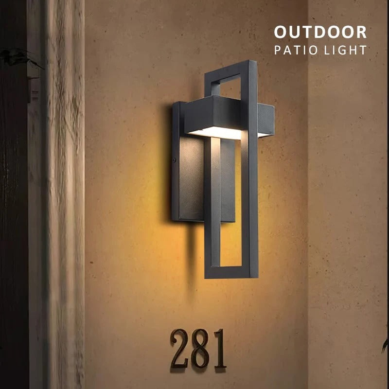 Geometric Outdoor Wall Light Lamp