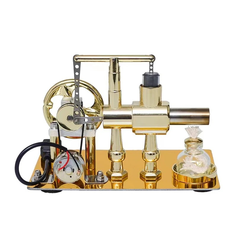 Hot Air Single Cylinder Stirling Engine Generator