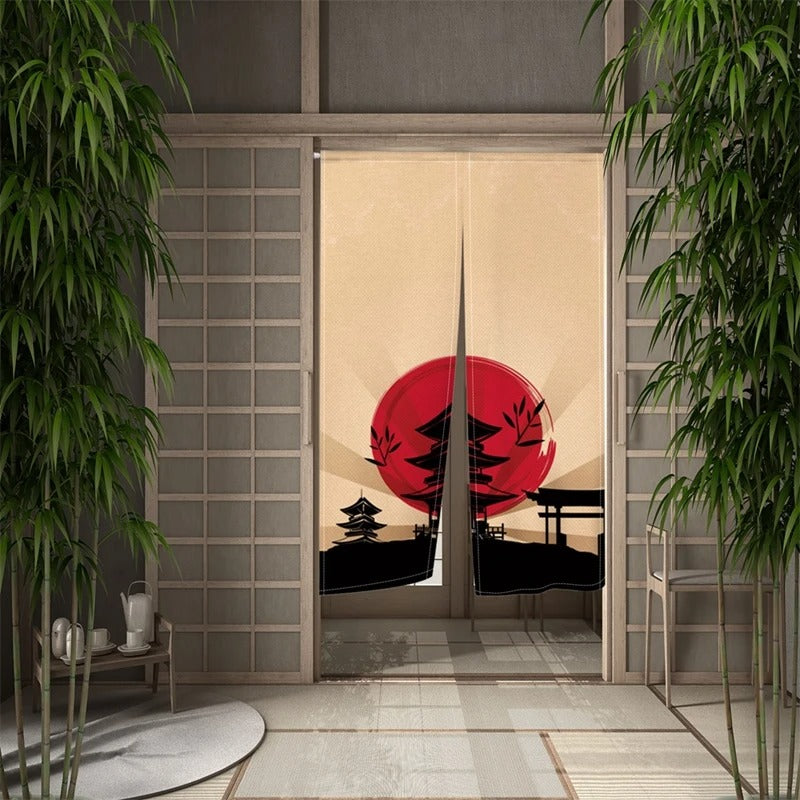 Japan Shrine Door Curtain Doorway