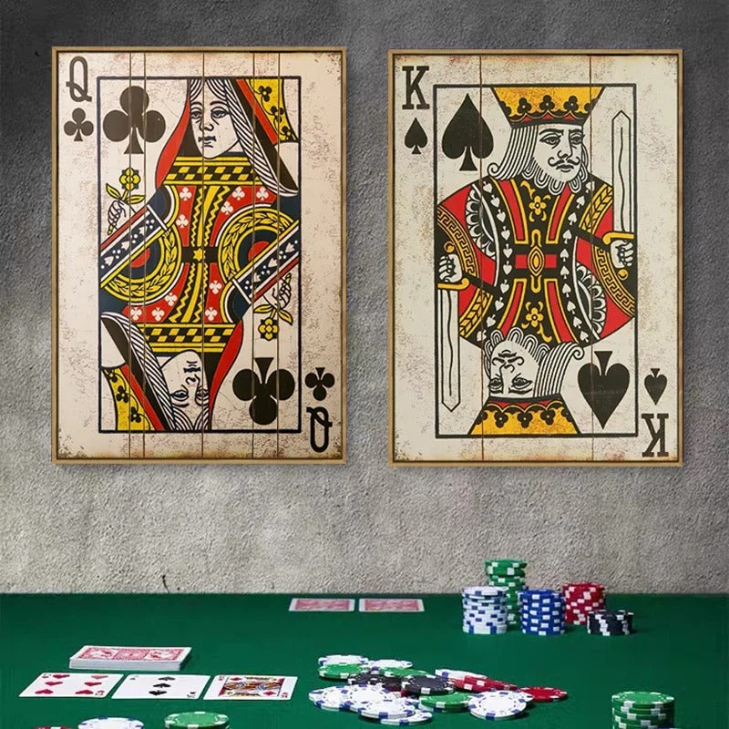 Vintage Poker Poster Playing Cards Posters