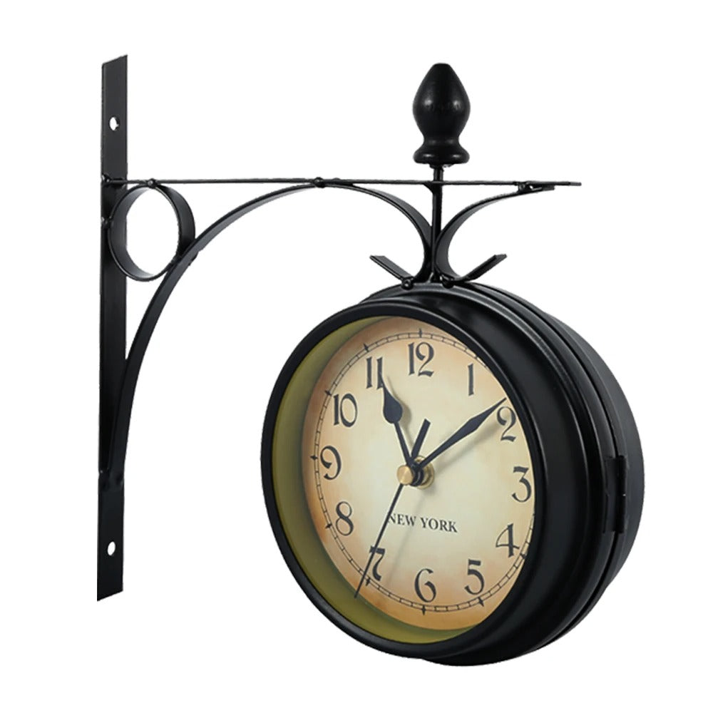 Quartz Wall Clock European Style Iron Hanging Clock