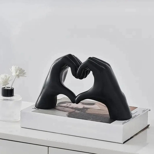 Heart Finger Statue Modern Art Sculpture