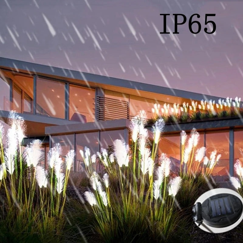 LED Solar Garden Lights Outdoor Waterproof Reed Light