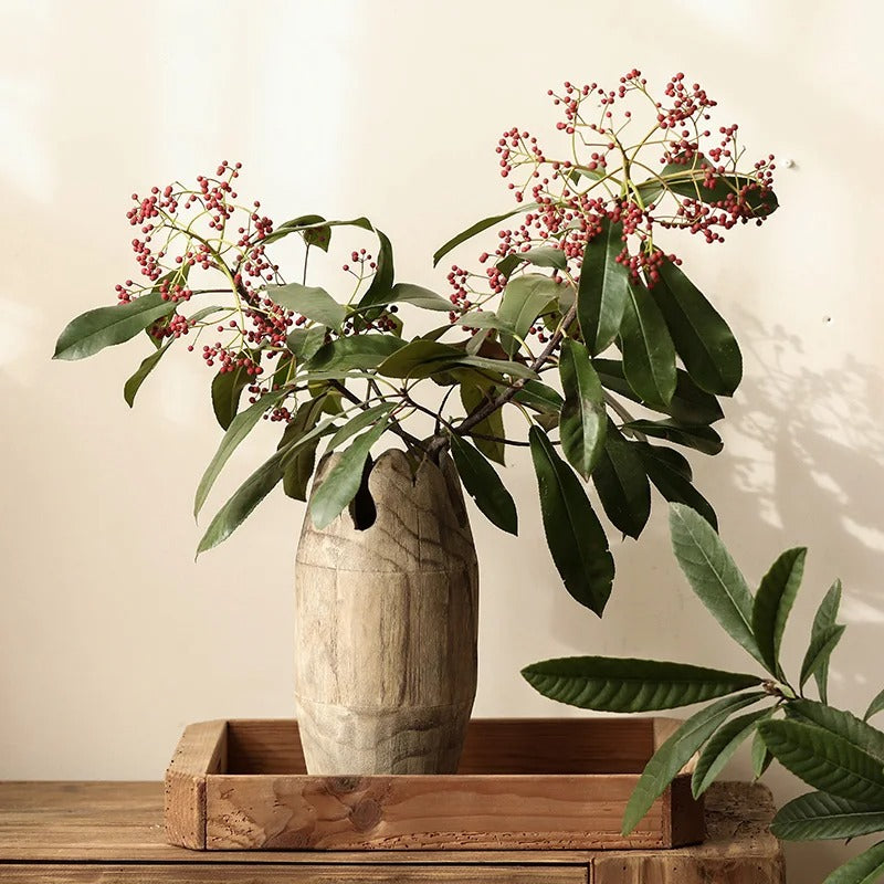 Wooden Barrel Flower