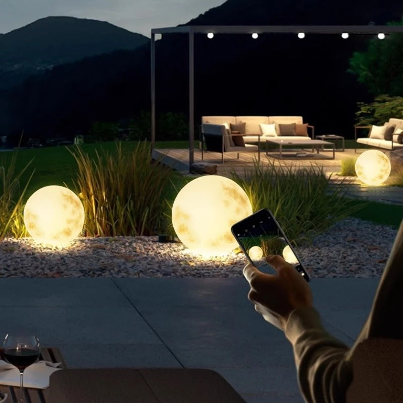 Moon lamp outdoor solar lawn lamp