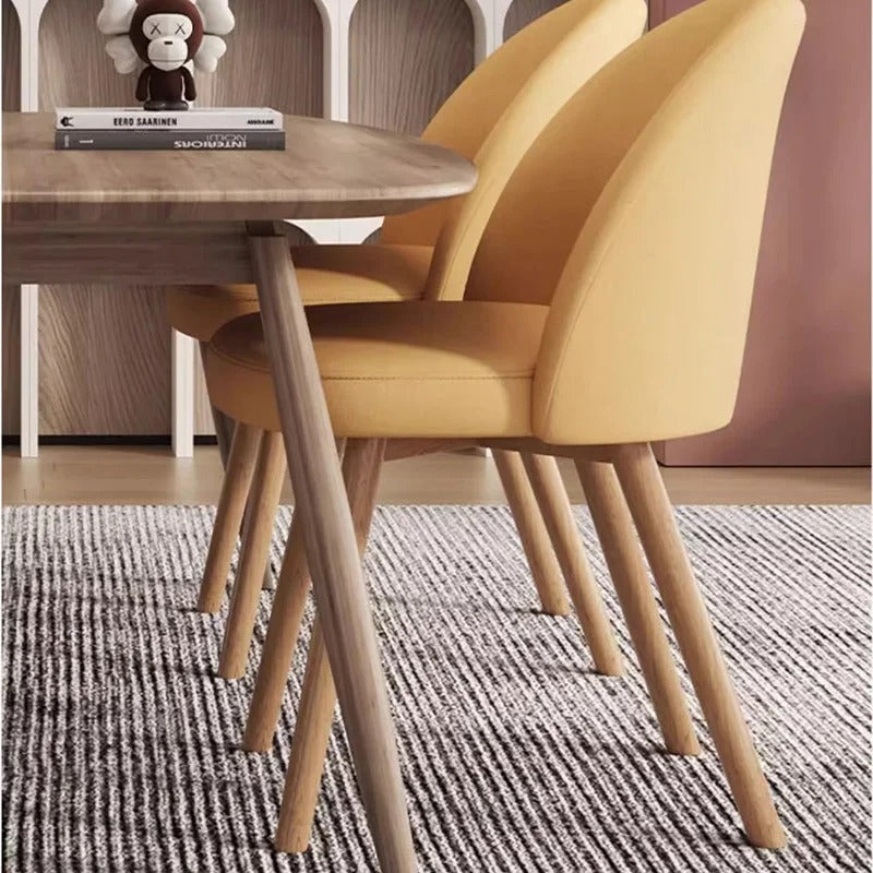 Kitchen European Dining Chairs Wood Modern Nordic Home