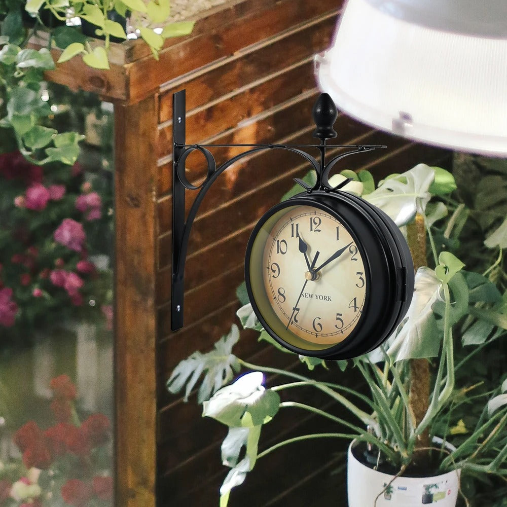 Quartz Wall Clock European Style Iron Hanging Clock