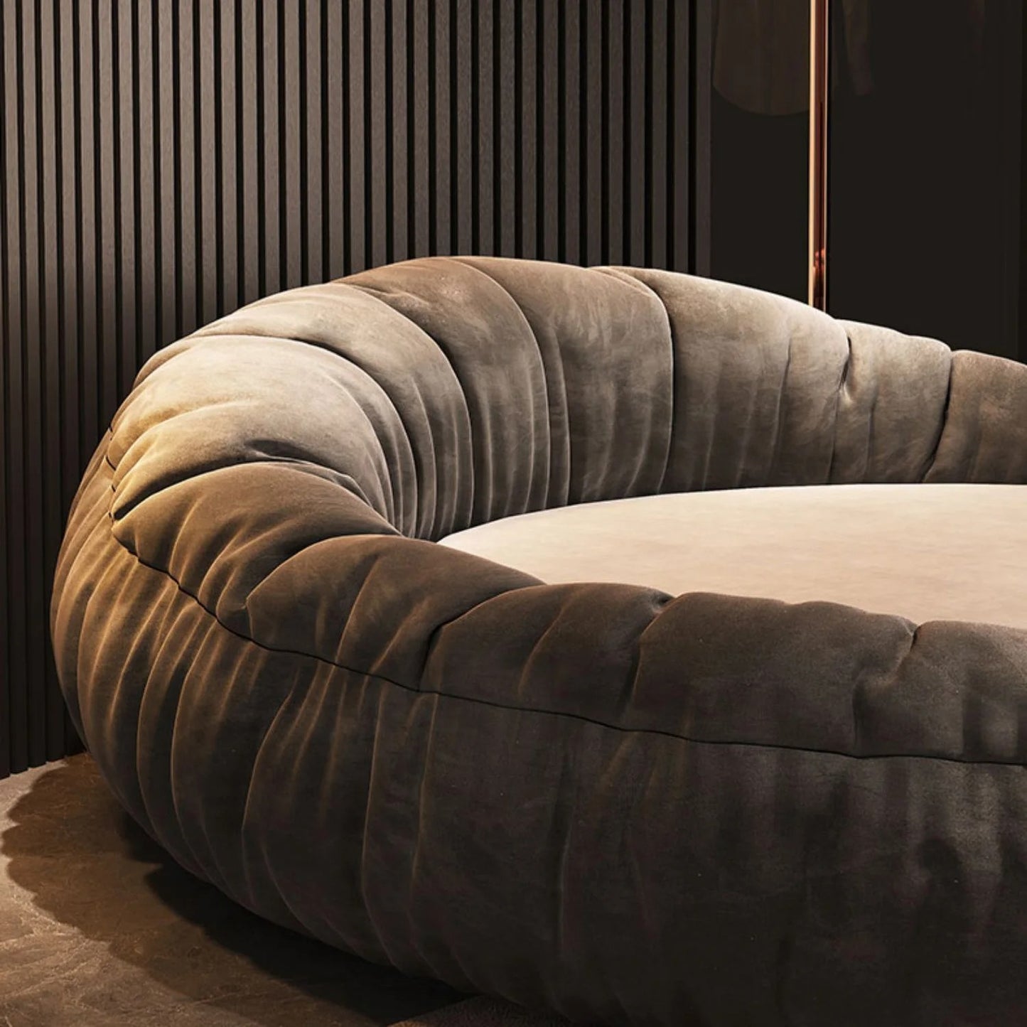 Light Luxury Round Bed