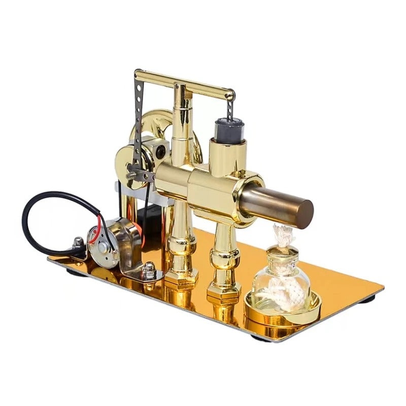 Hot Air Single Cylinder Stirling Engine Generator