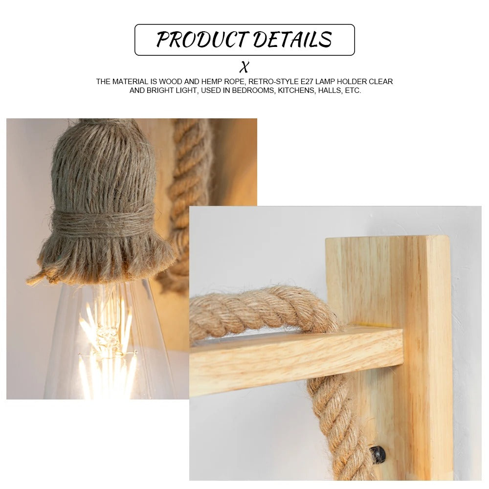 Hemp Rope Wall Lamps