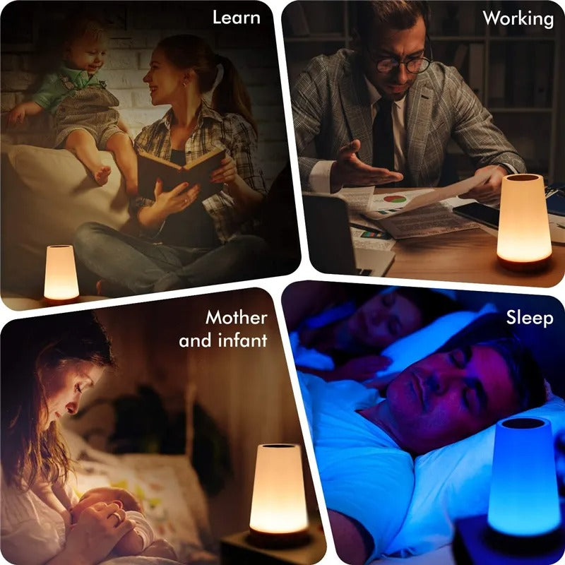 13 Color Changing Night Light RGB Remote Control Touch Dimmable Lamp