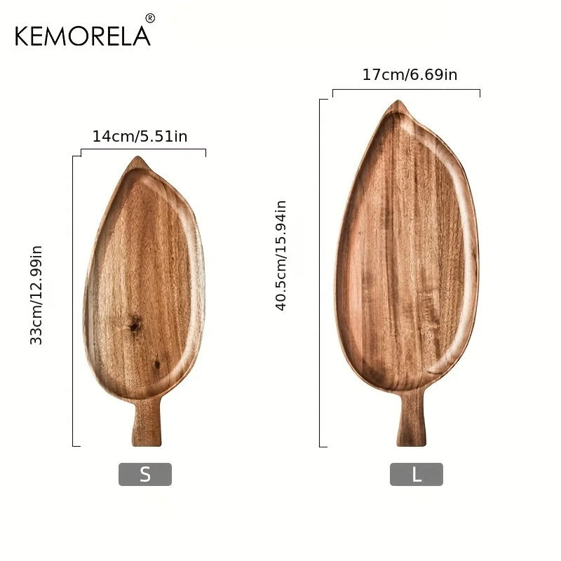 KEMORELA 1PCS Serving Wooden Tray