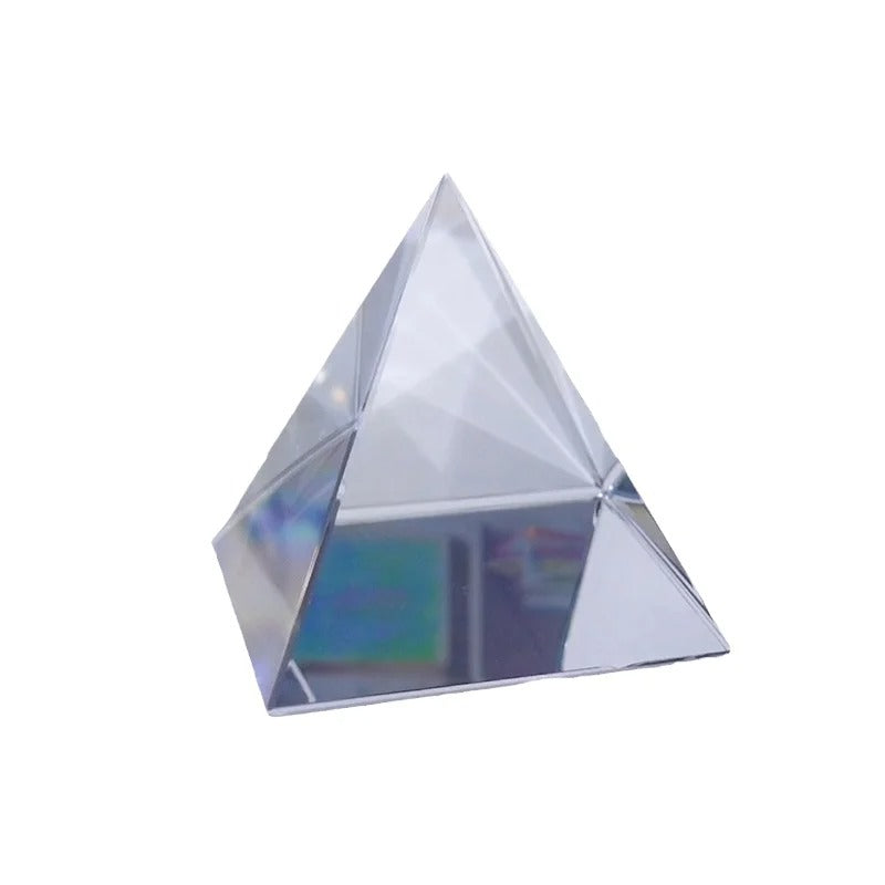 Crystal Pyramid Transparent Polyhedron PRISM Rainbow Glass