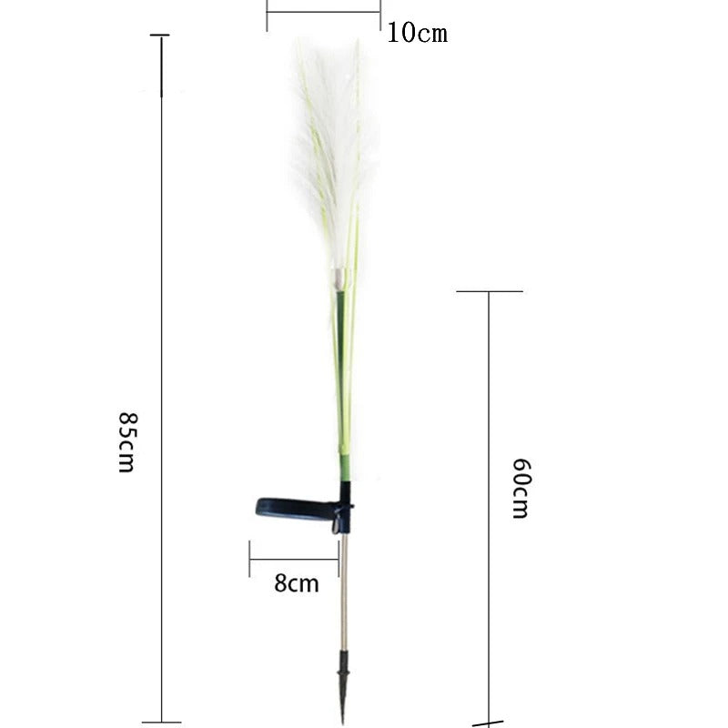 LED Solar Garden Lights Outdoor Waterproof Reed Light