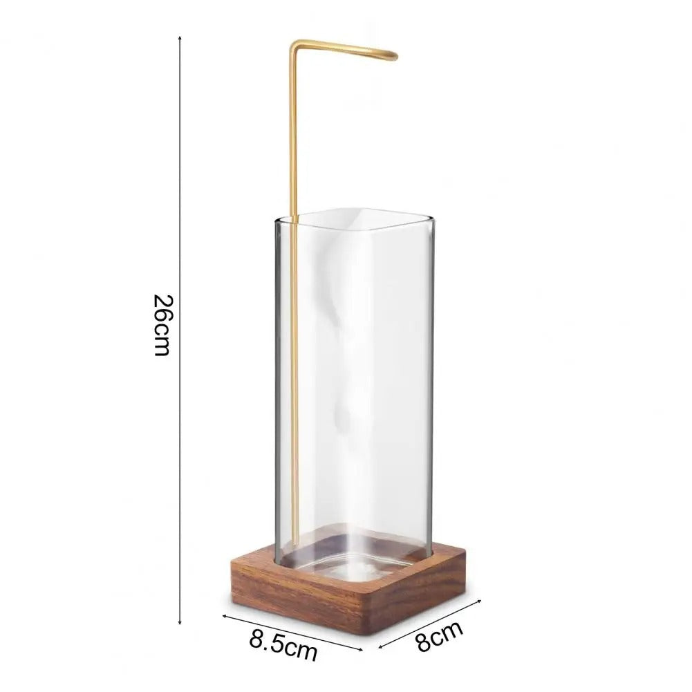 Modern Incense Burner With Glass Ash Catcher