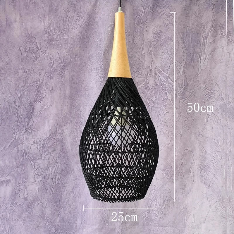 Japanese Style Vintage rattan lamp