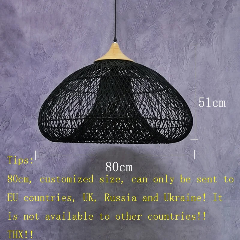 Japanese Style Vintage rattan lamp