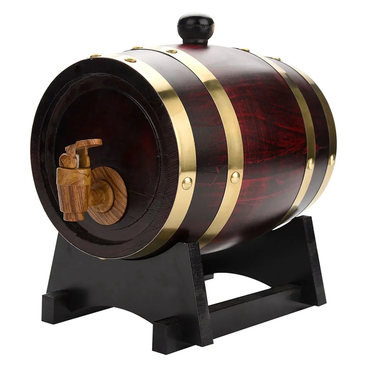 1.5/3/5/10L Oak Wine Brewing Barrel Beer Brewing Equipment H