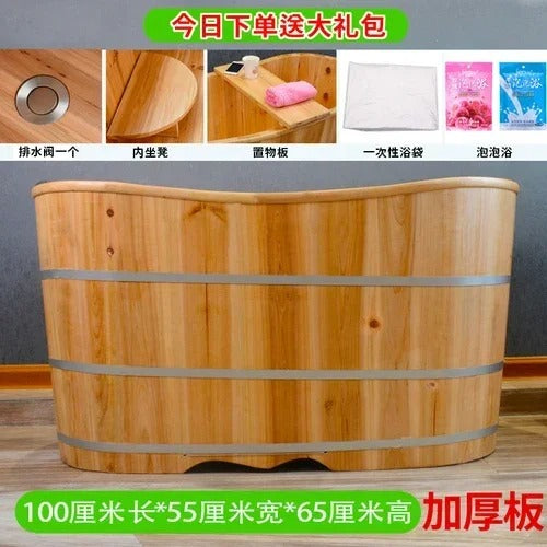 Fragrance Household Wooden Bathtub Personal Backrest Exquisite