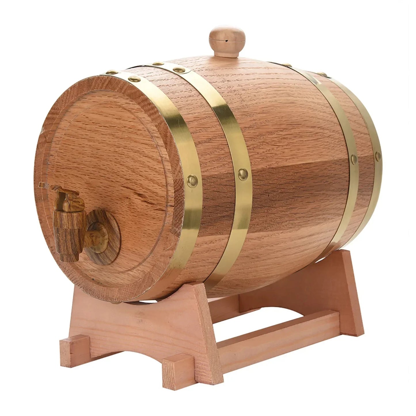 1.5/3/5/10L Oak Wine Brewing Barrel Beer Brewing Equipment H