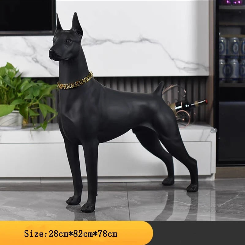 Doberman Sculpture Statue