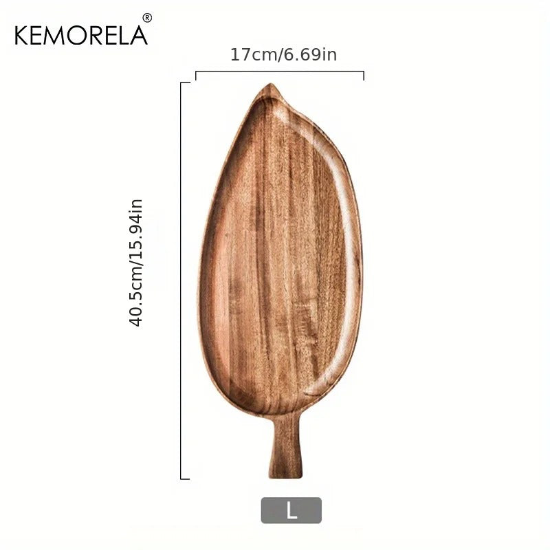 KEMORELA 1PCS Serving Wooden Tray