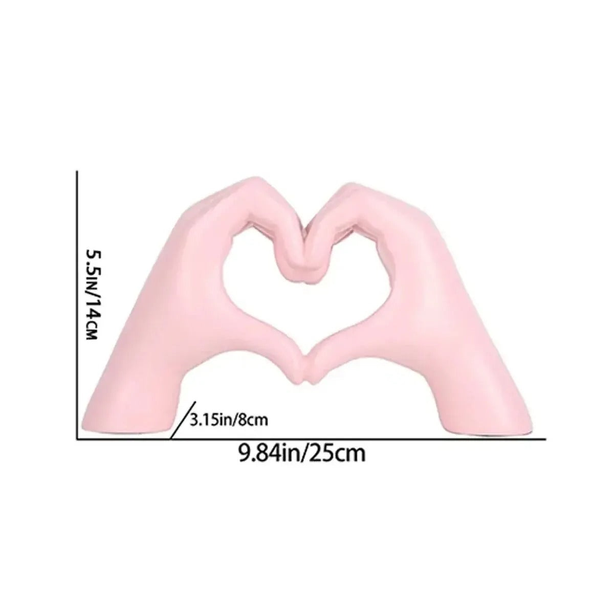 Heart Finger Statue Modern Art Sculpture