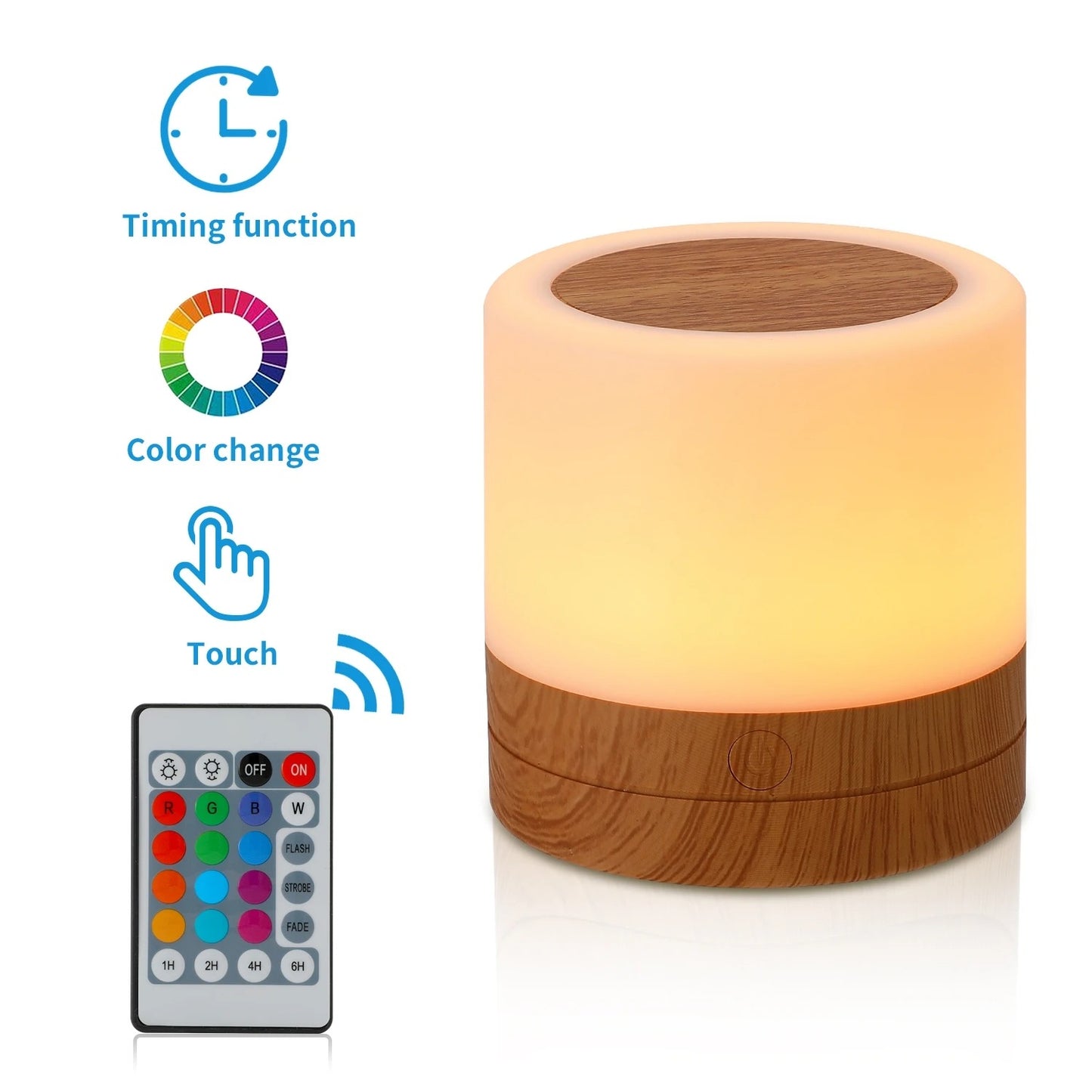 Mini Touch Sensor Bedside Lamps LED