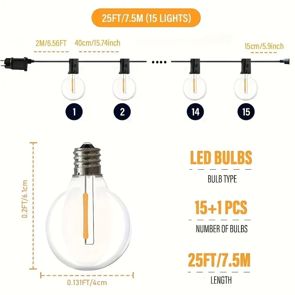 LED G40 Ball String Lights