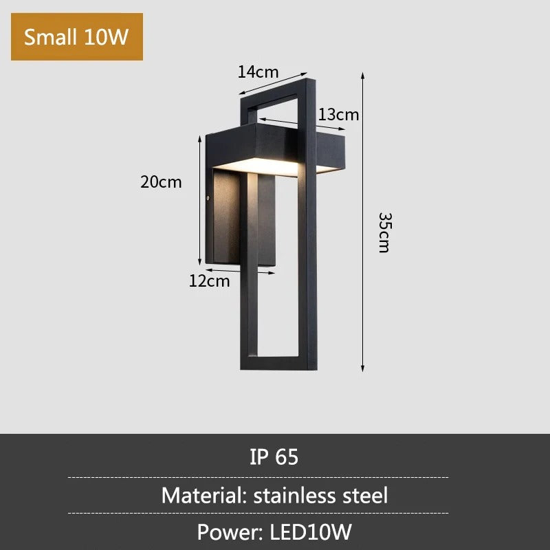 Geometric Outdoor Wall Light Lamp