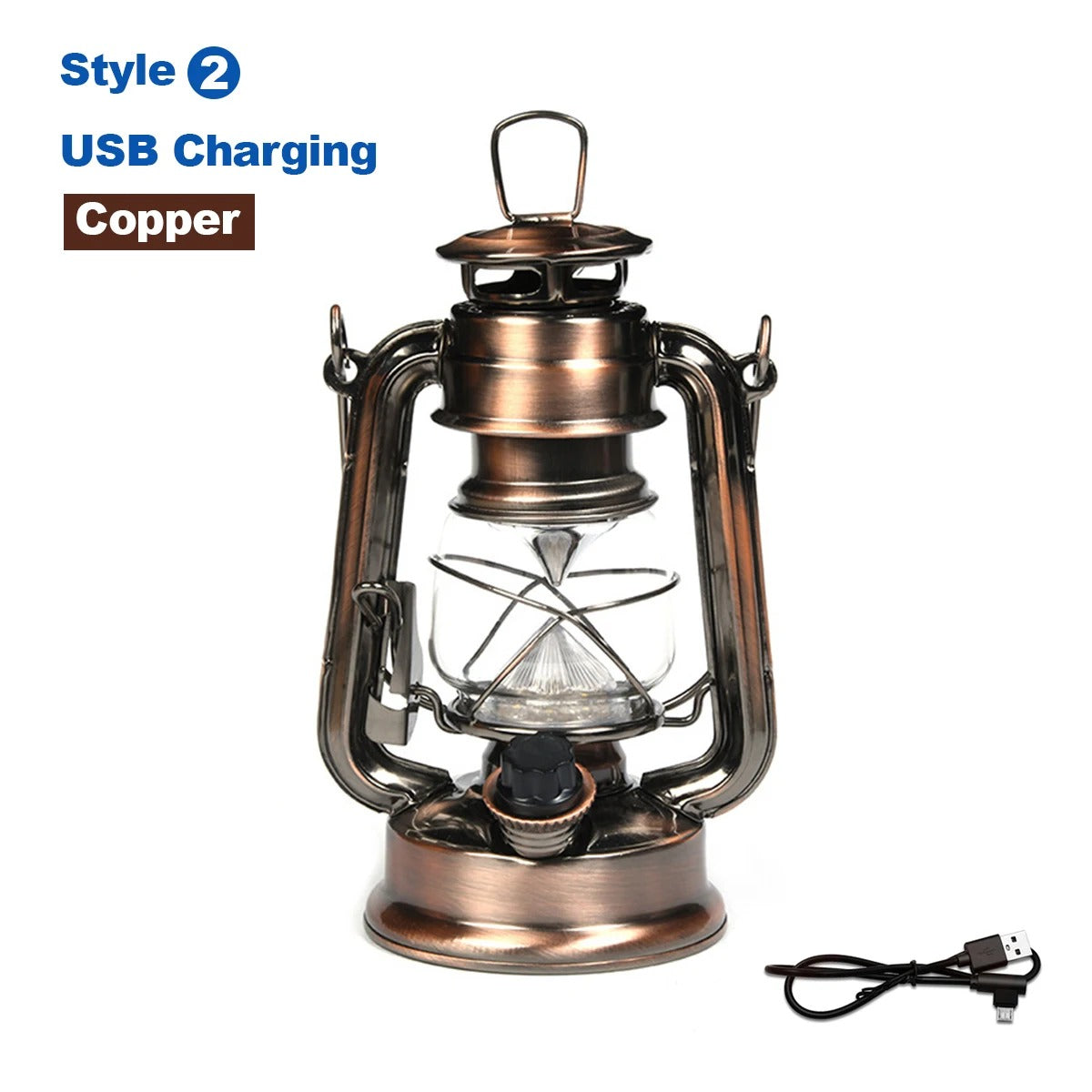 LED Solar Vintage Lantern Outdoor