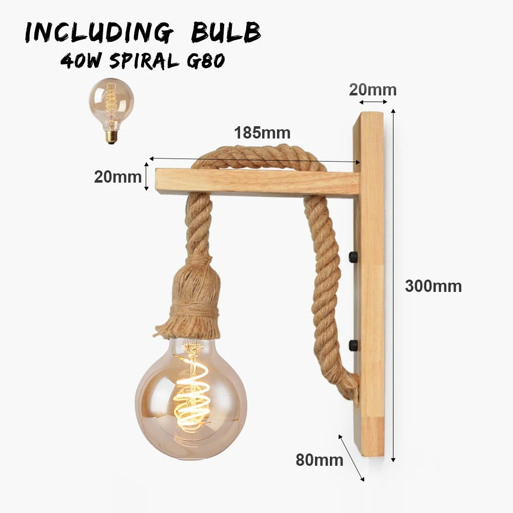 Hemp Rope Wall Lamps