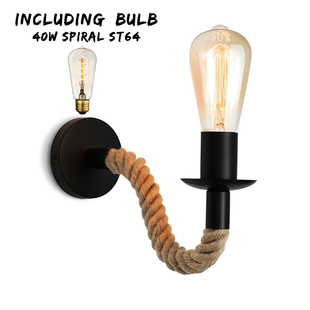 Hemp Rope Wall Lamps