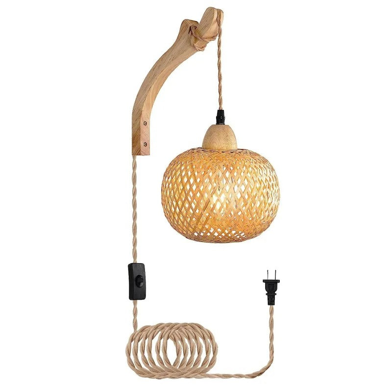 Bamboo Lantern Wall Chandeliers